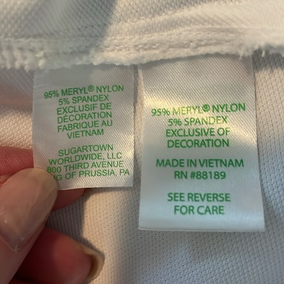 Lilly Pulitzer UPF 50 Luxletic Frida Ruffle Polo Top - Picture 8 of 9